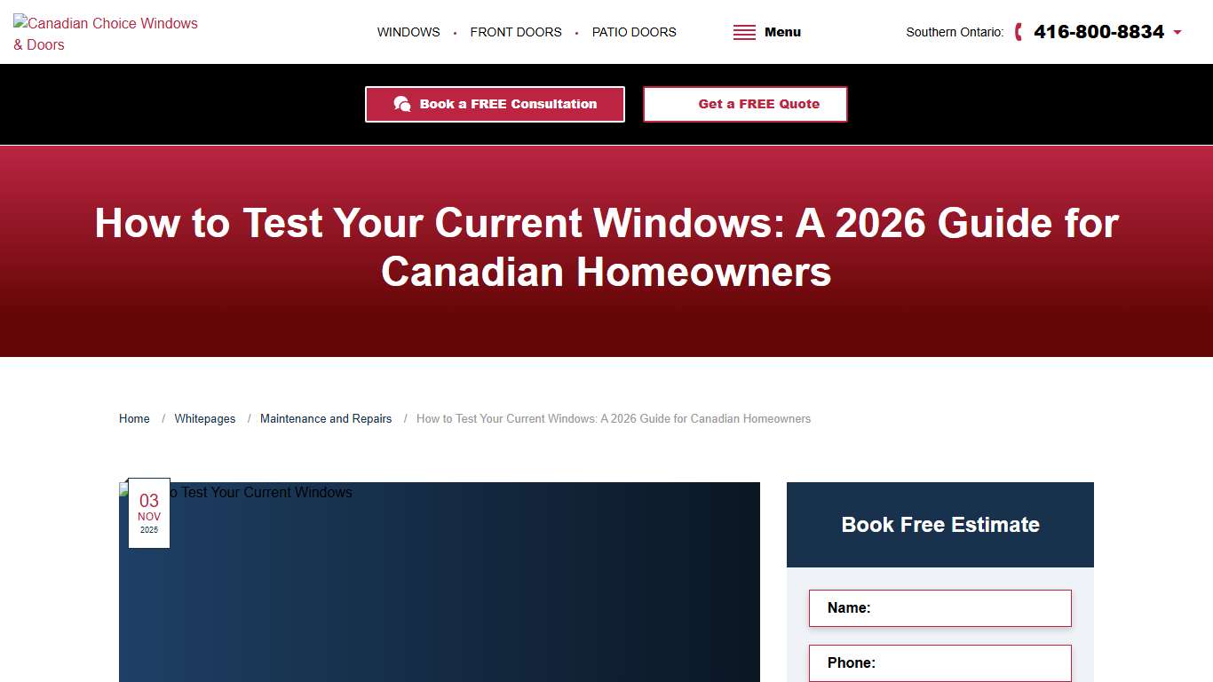 How to Test Your Windows in 2026: Window Inspection, Draft Checks, and Energy Efficiency Tests